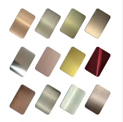 Bom preço. 304 chapa de cor de aço inoxidável Aisi 2mm escovado Ss 304 316 folhas de aço inoxidável on-line