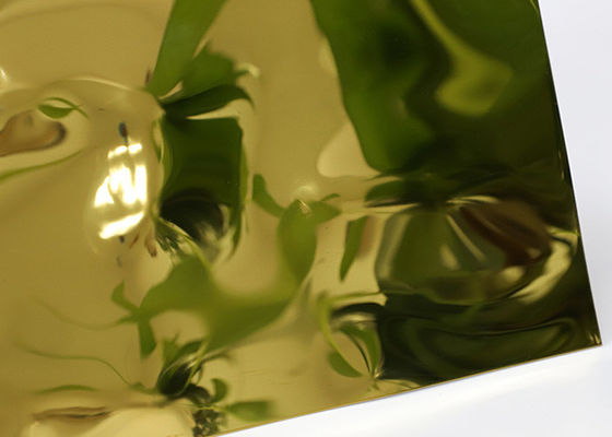 Bom preço. da ondinha decorativa da água de 6mm painéis de parede de aço inoxidável do teto da folha on-line