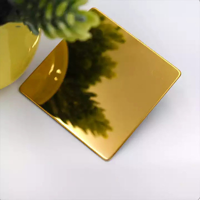 Bom preço. Espelho de aço inoxidável 1500mm decorativo do ouro da placa da folha de AISI 201 on-line