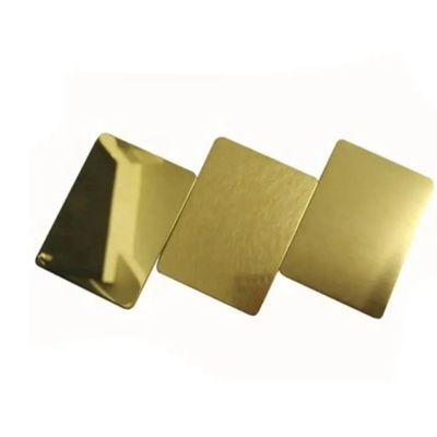 Bom preço. Folha de aço inoxidável laminada a frio Ss 304 304L 316 316L Rosa dourada on-line