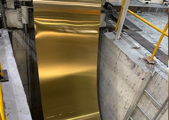 Bom preço. Folhas de aço inoxidável de Champagne Titanium SUS304 laminadas a alta temperatura on-line